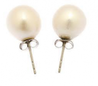 Pendientes tipo perlas blancas. Bisuteria. 2x1